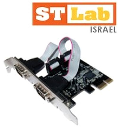 כרטיס pci-e ל- 2 יציאות rs232 דגם I-360