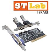 כרטיס pci משולב 2 יציאות serial+יציאה lpt דגם I420